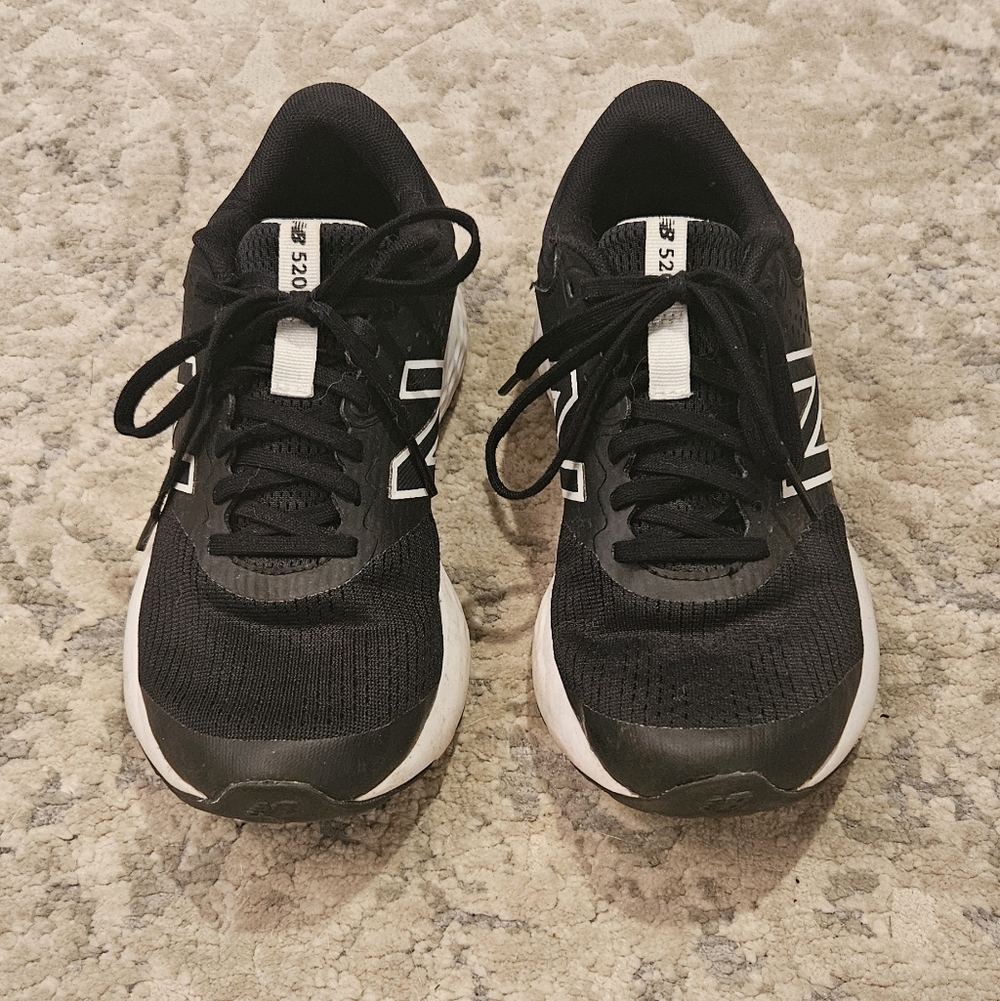 New Balance Black and White Athletic Shoes